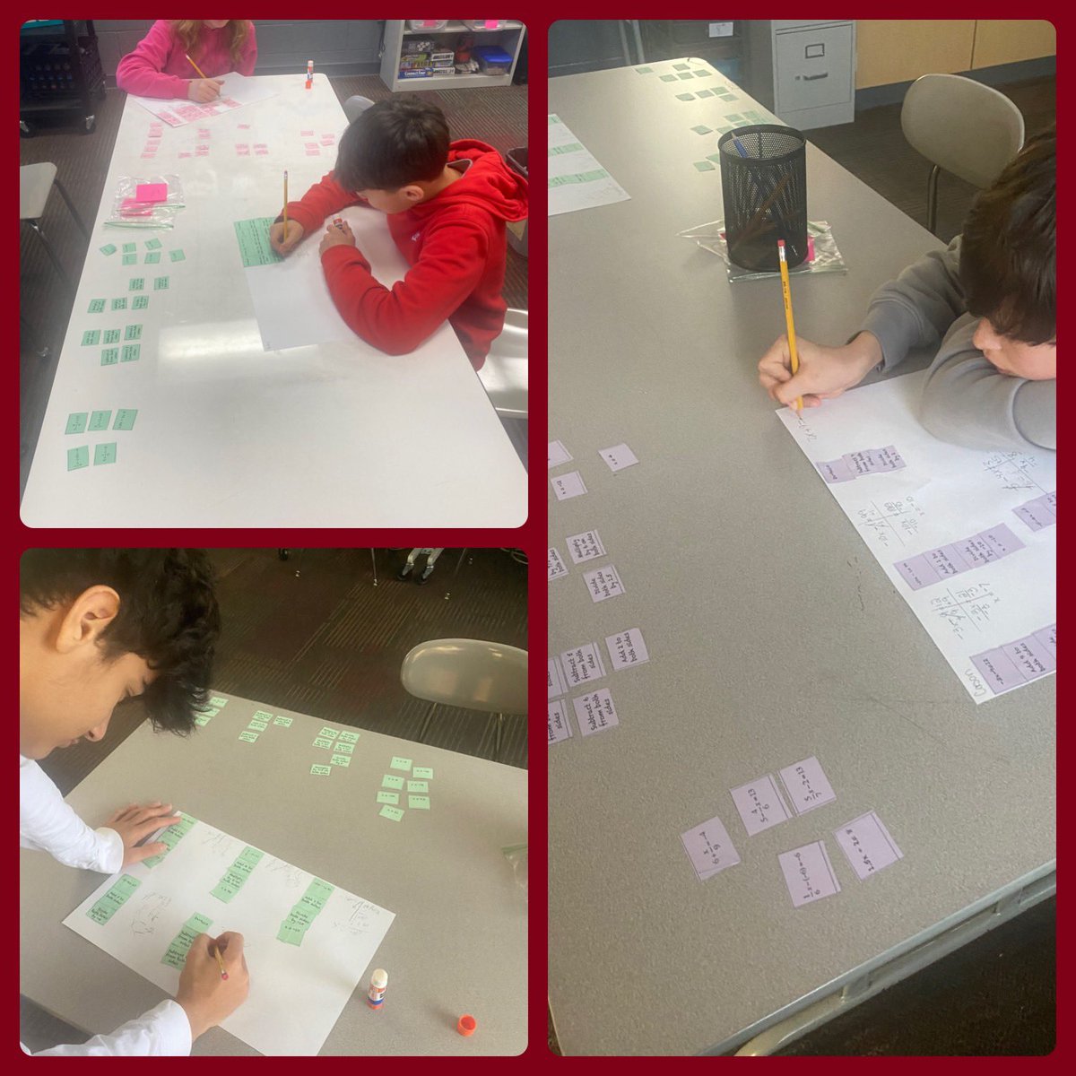 Sequencing with 2 Step Equations!!! The kids really enjoyed this activity!
