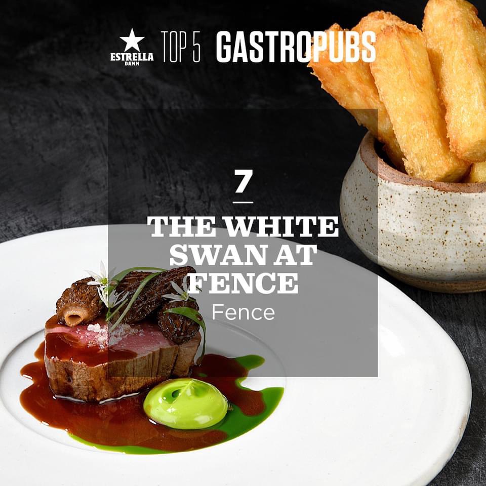 White Swan at Fence (@whiteswan_fence) on Twitter photo We’ll, what a result.
We’ve climbed up to no 7 in the <a href="/Top50Gastropubs/">Estrella Damm Top 50 Gastropubs</a>
Thank you to all involved in the judging process and of course massive thanks and congratulations to our amazing team. #top50gastropubs #estrelladamm #top50gastropubawards #no7 #team We’ll, what a result.
We’ve climbed up to no 7 in the <a href="/Top50Gastropubs/">Estrella Damm Top 50 Gastropubs</a>
Thank you to all involved in the judging process and of course massive thanks and congratulations to our amazing team. #top50gastropubs #estrelladamm #top50gastropubawards #no7 #team