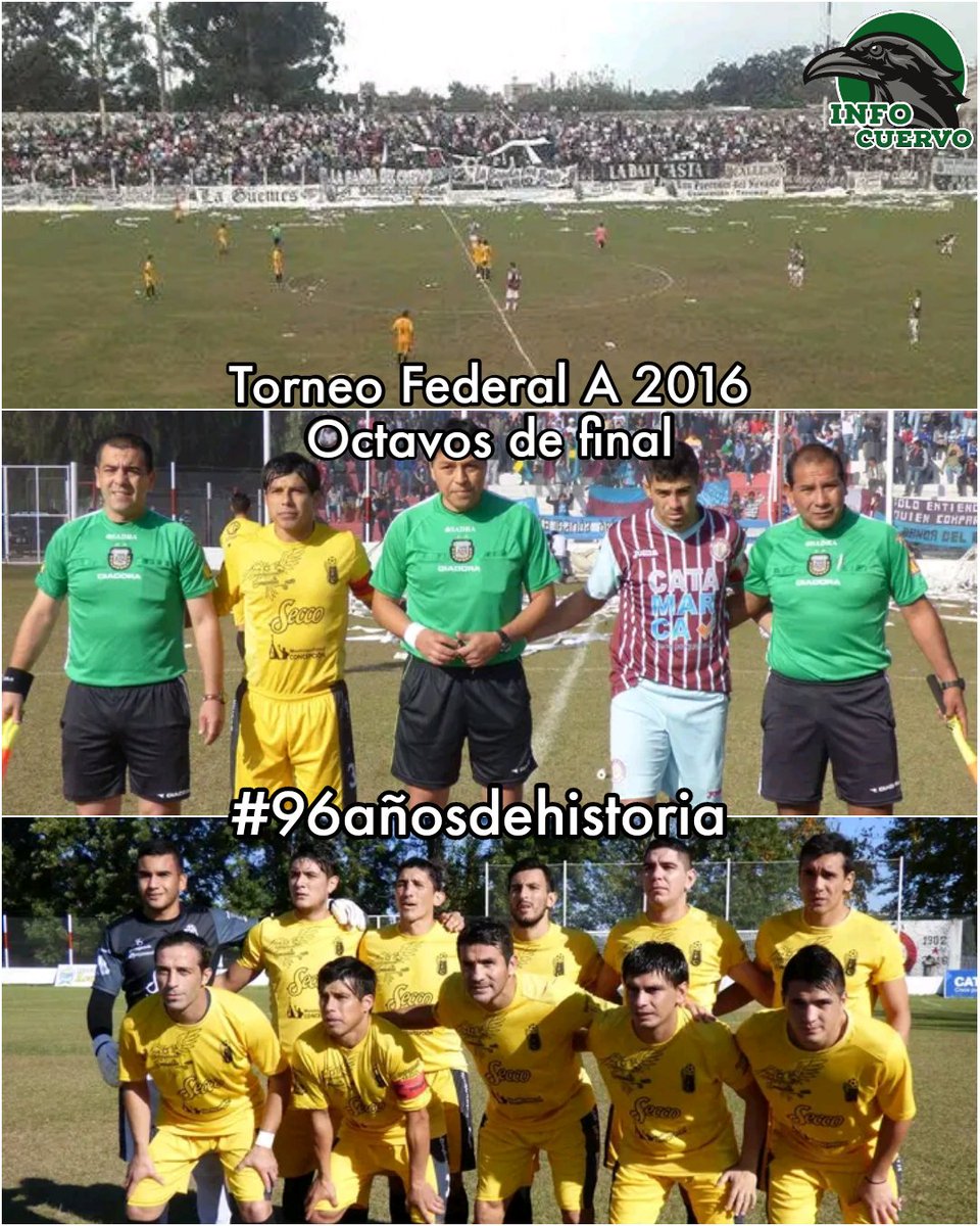 Infocuervook's tweet photo. MOMENTOS MEMORABLES EN LA HISTORIA DE CONCEPCIÓN FC ✨⭐

2016, #TFA (3ra cat. del fútbol argentino). Concepción vs Unión Aconquija por los octavos de finales
El global fue 4-1 para Unión. Fue la mejor temporada del cuervo en el actual Federal A

#96añosdehistoria
#InfoCuervo https://t.co/ic3BWiSmfr