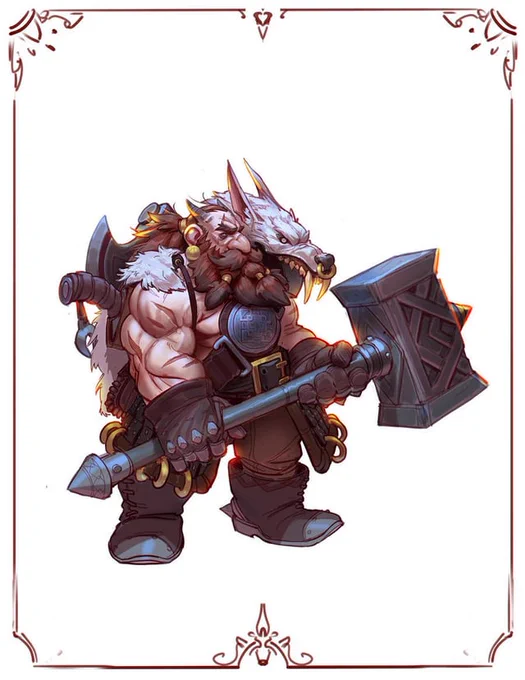 Hammer Dwarf by AlekseyBayura 