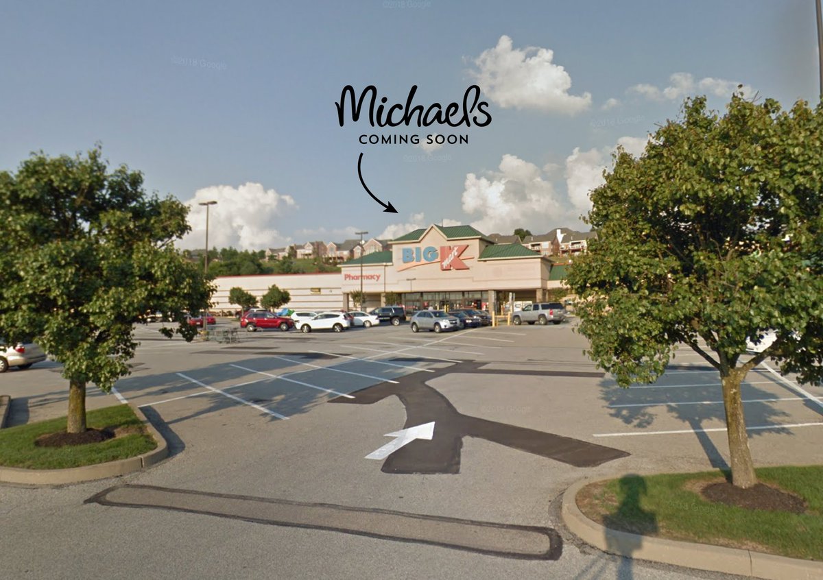 @MichaelsStores will be taking a portion of the former @Kmart at McDowell Shops in #McMurray, PA. Michaels is seeking 17k-24k SF in Western PA, WV & OH. Contact 412-968-1660 or visit bit.ly/3JdaA3U for more info. #mcmurraypa #comingsoon