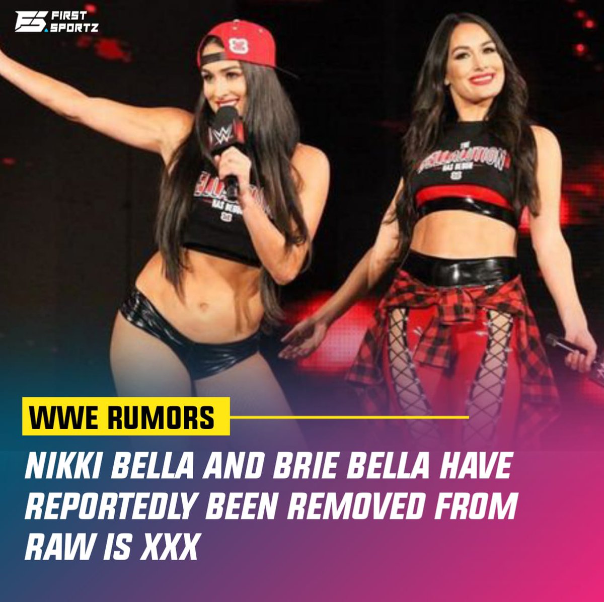 Nikki Bella and Brie Bella have reportedly been removed from Raw is XXX

#WWERaw #WWE2K23 #TheLastOfUs #rumours #RAW30 https://t.co/6AMtOA1ZAU