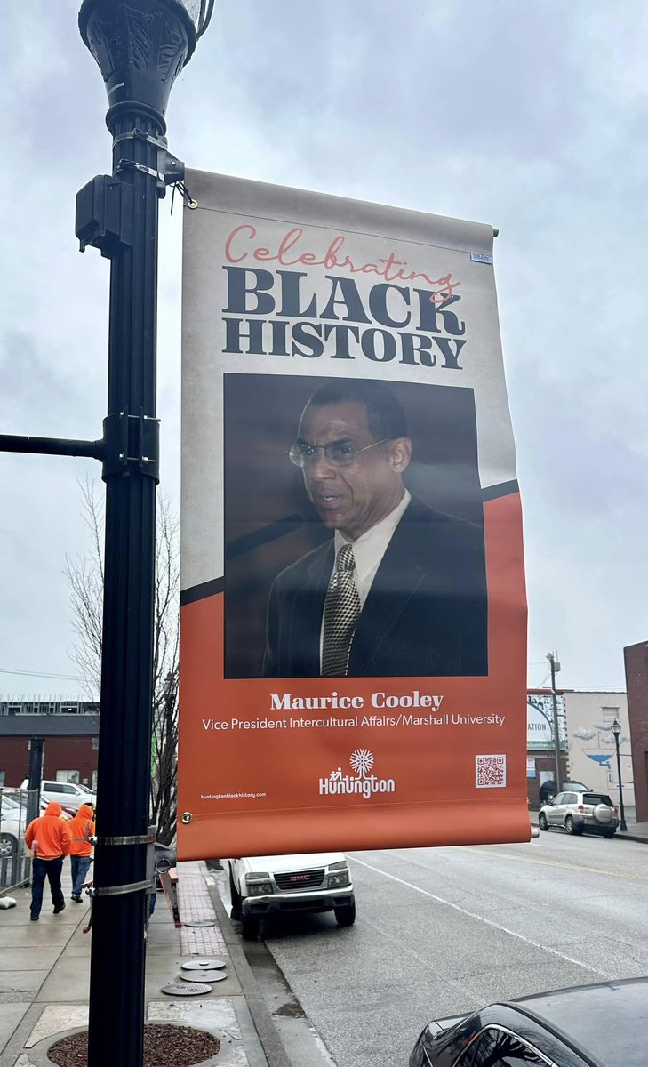 formarshallu's tweet photo. Some of @marshallu's best are being honored by @huntingtoncity during Black History Month. Banners honoring 150 Black individuals who have made an impact on Huntington went up this week. Read about those honored here: https://t.co/usI0Q9AUJq https://t.co/qFrpraCdp0