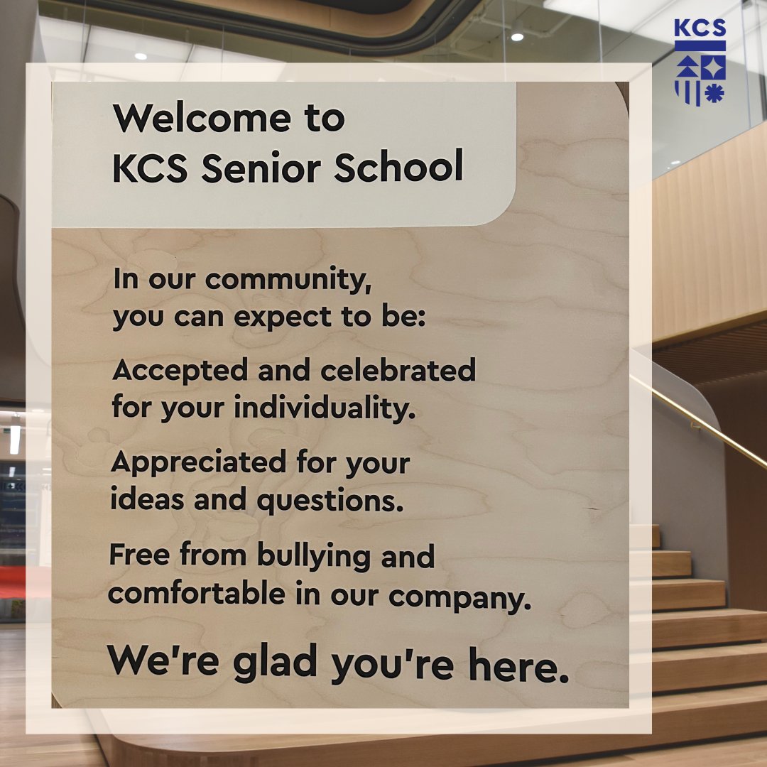 KCSMatters's tweet image. The KCS Three School Rules of ‘Respect, Manners, and Try Your Best’ still apply at the Senior School. This plaque greets everyone at Reception.

 #welcome #ourcommitment #ourcommunity #DEI #betterforit @KCSMatters