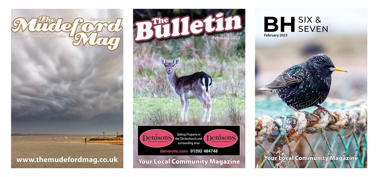 MudefordMag's tweet photo. The February editions of The MudefordMag, The Bulletin and BH Six and Seven are now available to read online at https://t.co/8WfldEeIOC 

#Local #Community #Magazine #localbusiness #Advertising #Mudeford #NewForest #Iford #KingsPark #littledown #Christchurch #Highcliffe #BH7 #BH6 https://t.co/hYJYYZ81tL
