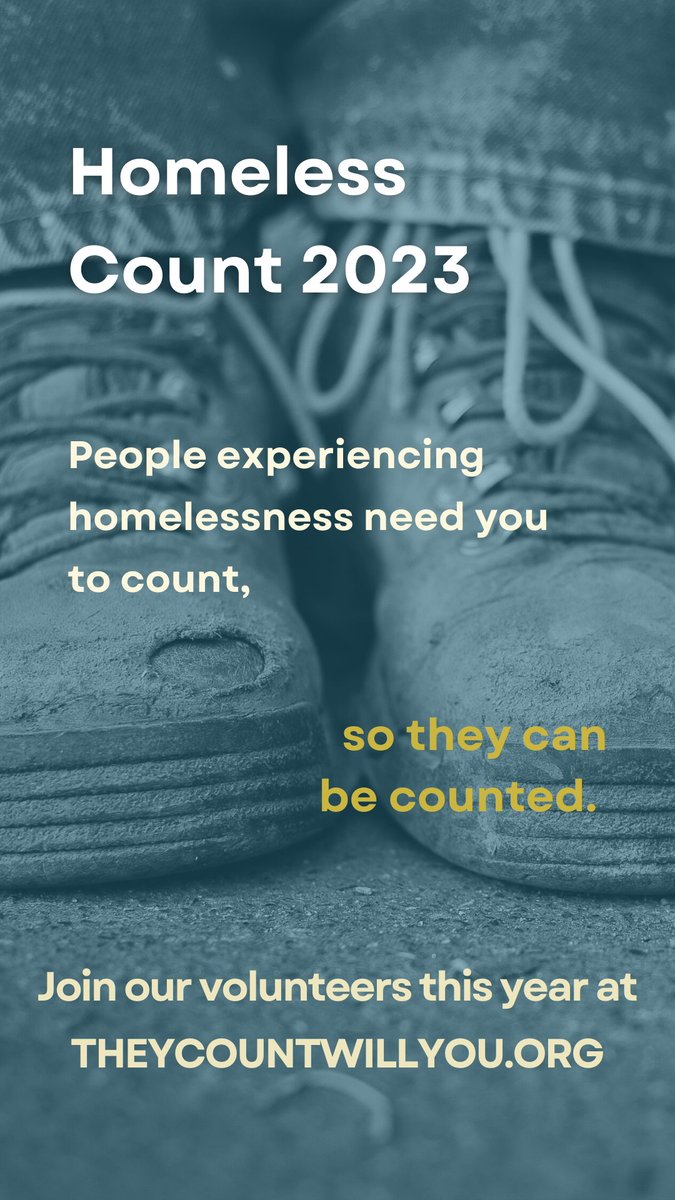 LAHomeless's tweet image. It’s the week of the Greater Los Angeles Homeless Count! Now, more than ever, it's time to support the most vulnerable among us. 
The annual census of our homeless neighbors will take place Jan, 24th-26th, and it’s not too late to register!