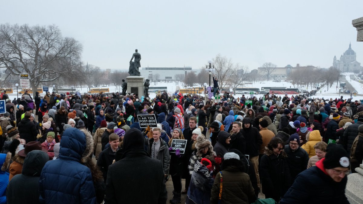 TommieCRs's tweet photo. Scenes from the St. Paul March For Life yesterday! https://t.co/KiEeLhgRRe