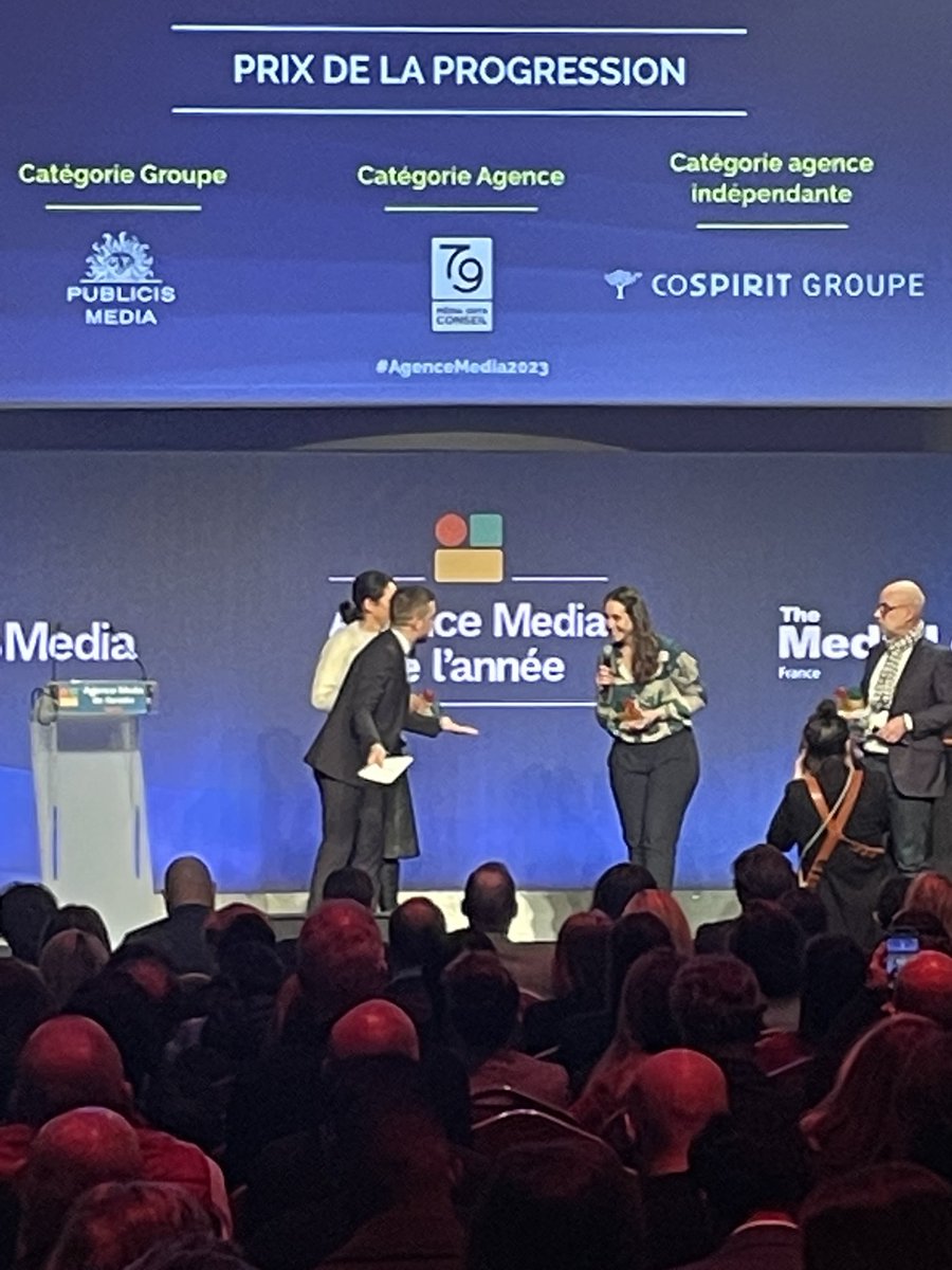 Agence Média de l’Année 2023
⁦<a href="/AGENCE79/">79</a>⁩ encore une fois au top.  
Bravo les Team79. #Progres #Excellence