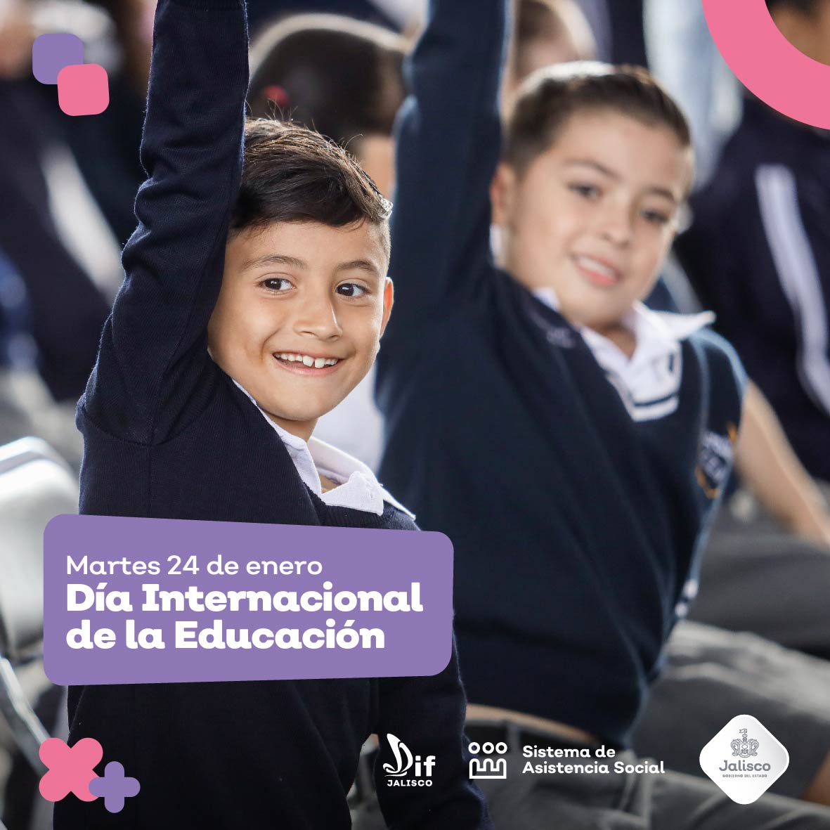DIFJalisco's tweet photo. El 24 de enero celebramos el #DíaInternacionalDeLaEducación, con el objetivo de concientizar a todo el planeta sobre la importancia de la educación para lograr el desarrollo sostenible. https://t.co/lTk3gQZWsn