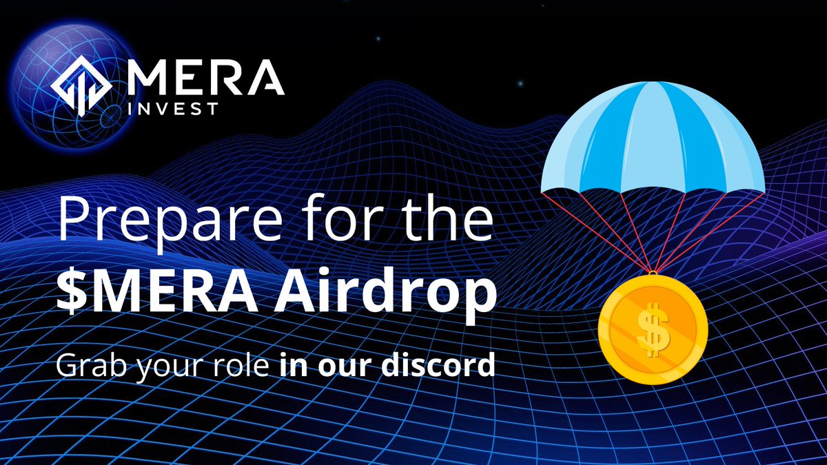 MERA Metaverse Token Airdrop (@meratoken) on Twitter photo Prepare for the $MERA #Airdrop #Giveaway - Join our discord (link in bio) + 💙 + RT + comment this tweet + follow us <a href="/meratoken/">MERA Metaverse Token Airdrop</a> to grab your airdrop whitelist role in our discord to get your free airdrop whitelist spot! 🎁
#Airdrops #AirdropCrypto #AirdropAlert #GiveawayAlert Prepare for the $MERA #Airdrop #Giveaway - Join our discord (link in bio) + 💙 + RT + comment this tweet + follow us <a href="/meratoken/">MERA Metaverse Token Airdrop</a> to grab your airdrop whitelist role in our discord to get your free airdrop whitelist spot! 🎁
#Airdrops #AirdropCrypto #AirdropAlert #GiveawayAlert