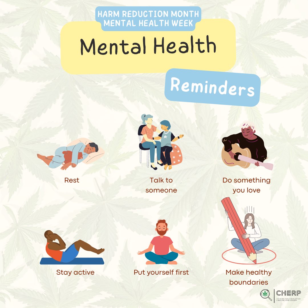 cherpCA's tweet photo. Let’s make #Mentalhealth our priority this year by implementing important habits into our daily lives! 💚 https://t.co/UCTEKmg0MY