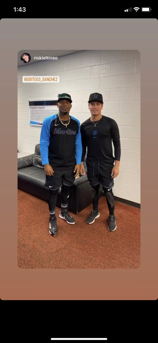 kevin_barral's tweet photo. Sixto Sánchez latest IG appearance. I would say he looks a lot better and skinnier. 

#Marlins https://t.co/z8NUW7jOQJ