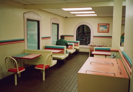 Dooktar's tweet photo. deny modern "backrooms" liminal spaces, return to unrenovated Taco Bell location https://t.co/rkCuIcdPhb