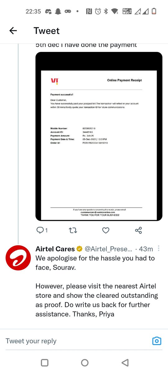 royrocker51's tweet photo. @Airtel_Presence https://t.co/CPV7uUCiXe