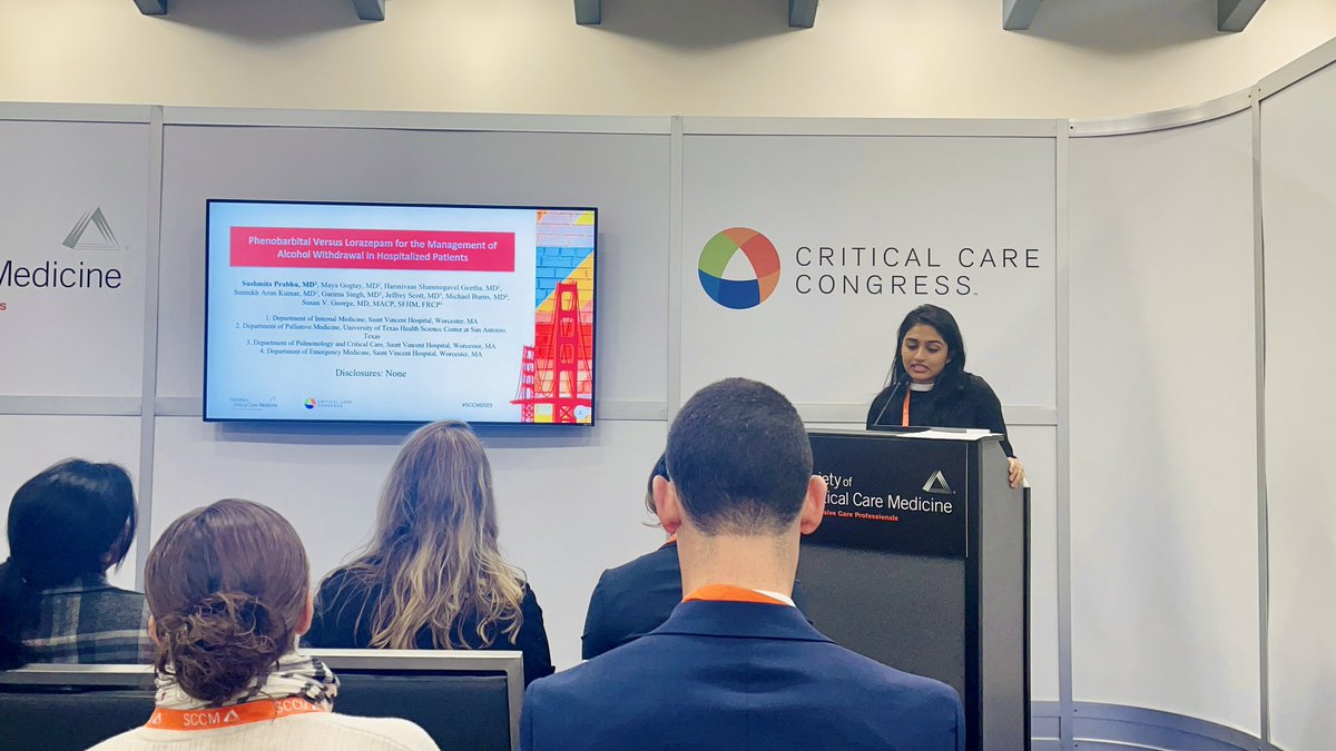 SushmitaPrabhu's tweet photo. A fulfilling weekend indeed!
Thank you @SCCM for giving young researchers like us the perfect platform to share our ideas with fellow #PCCM folks. 
Going back home inspired and motivated to come back again in 2024 to #SCCMArizona 💪
@SCCM @SCCM_Research 
#WomeninCriticalCare https://t.co/XVkTBpxigx