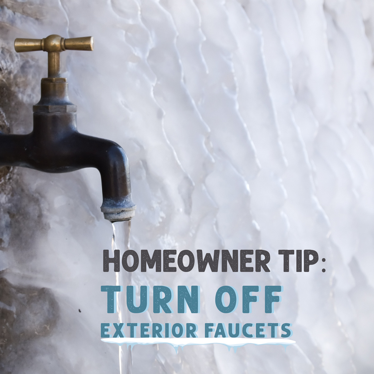 RealtyDept's tweet image. In the holiday shuffle, it's easy to overlook a step when preparing your home for winter. But it's not too late! Shut off water to exterior faucets and save yourself from a potential mess and headache. #LendingEssentials #RealtyDepartment #PrepareForWinter