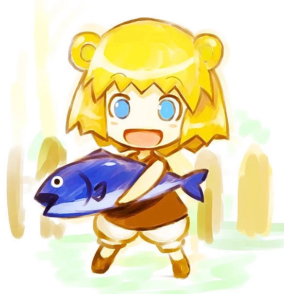 タイムラインにシガタケさんのイラストが流れてきたので、シガタケさんがキャラデザしたDS用ゲーム「くまたんち」のヒロインくまたん再掲。#アシナガおじさん #ディンプル 