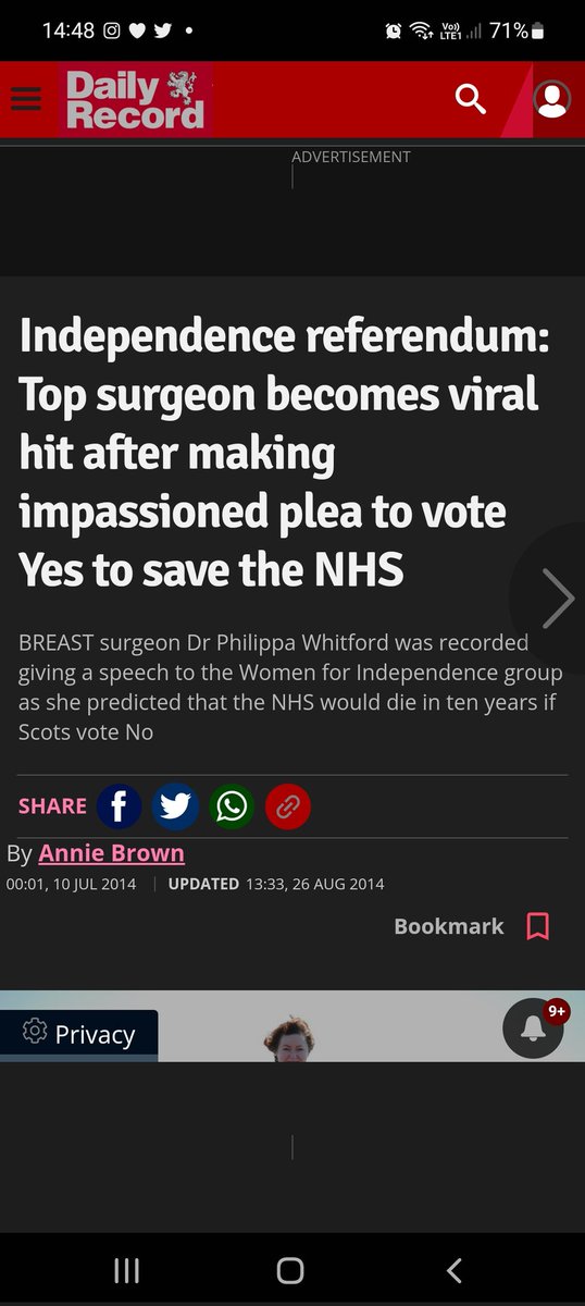 And it looks  like Dr philippa Whitford was spot on @Dr_PhilippaW #NHSPrivatisation #NHSinCrisis #Scotland #ScottishIndependence