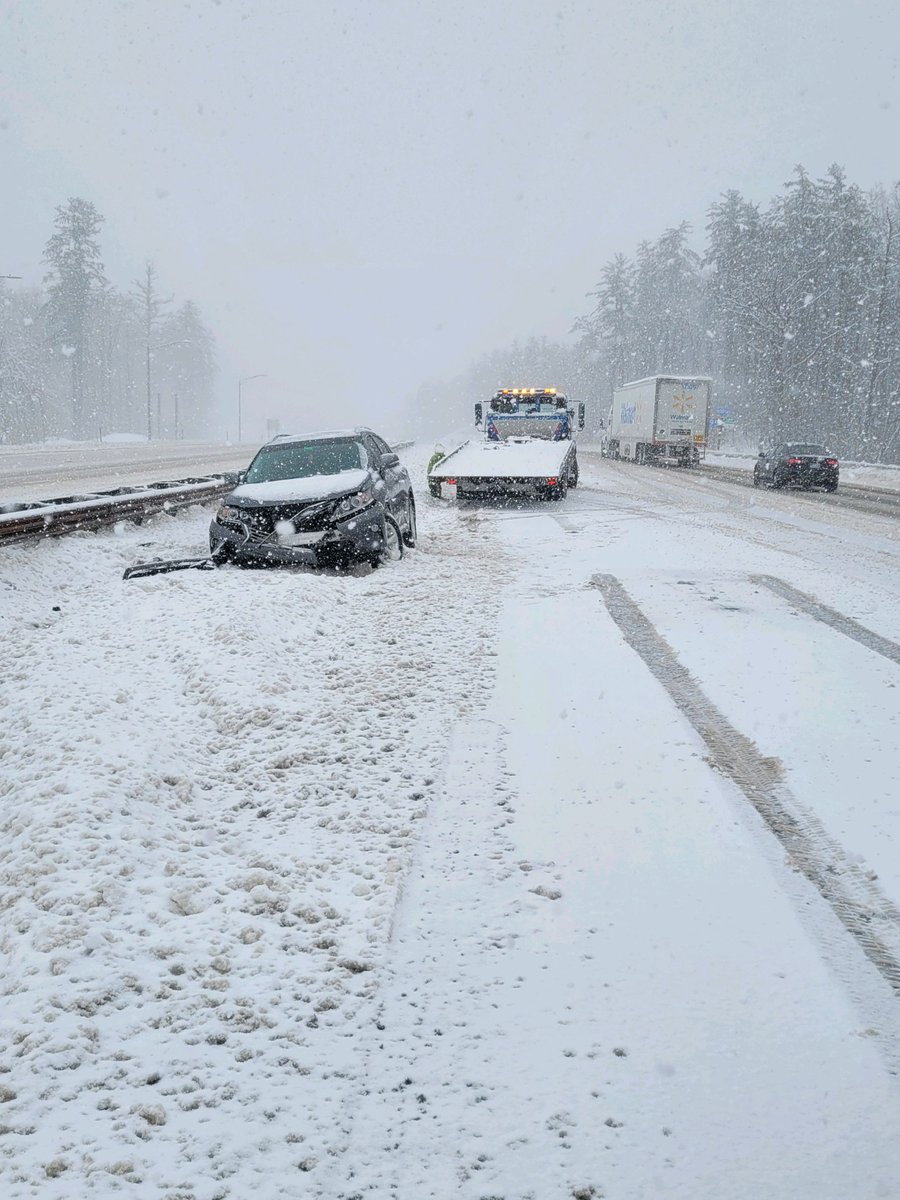Troopers have responded to 64 crashes and slide offs on the Turnpike since the storm started. The majority of drivers are going too fast for road conditions and losing control, hitting guardrails or landing in the median or ditch. #SlowDown #MoveOver #BeSafe