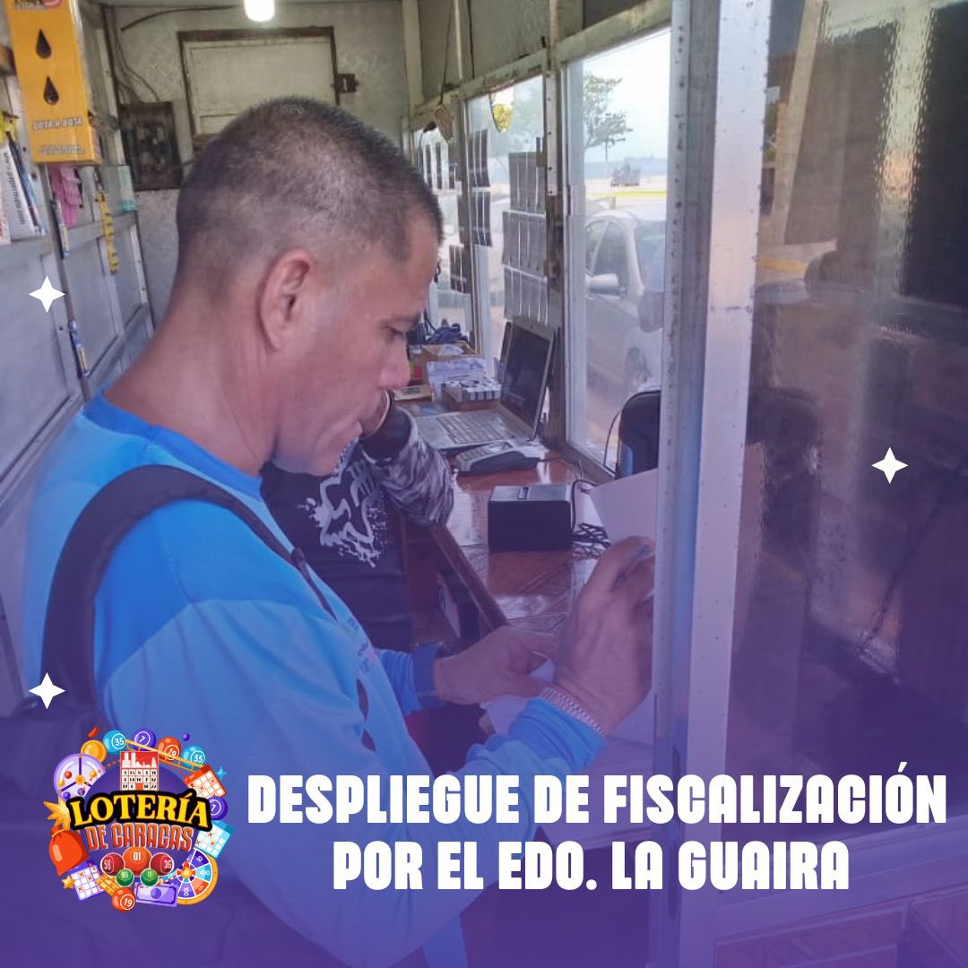 CaracasLoteria's tweet photo. 📌Nuestros fiscales de Lotería de Caracas, se encuentran desplegados por el Edo. La Guaira, con el objetivo de supervisar los centros de apuestas, para la verificación y el buen cumplimiento establecido por la ley.📌

#FelizLunes #Lunes https://t.co/mJt1n14VP3