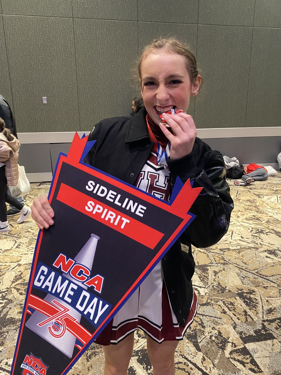 CheerMom77's tweet photo. Proud is an understatement! This team has had quite the journey over their school cheer career. Last night was a dream come true. Proof that #theworkisworthit   Congratulations Pirate NCA Team!!! You Did It! @NCAupdates #piratecheer #AHMO https://t.co/xQmHGpqfhe