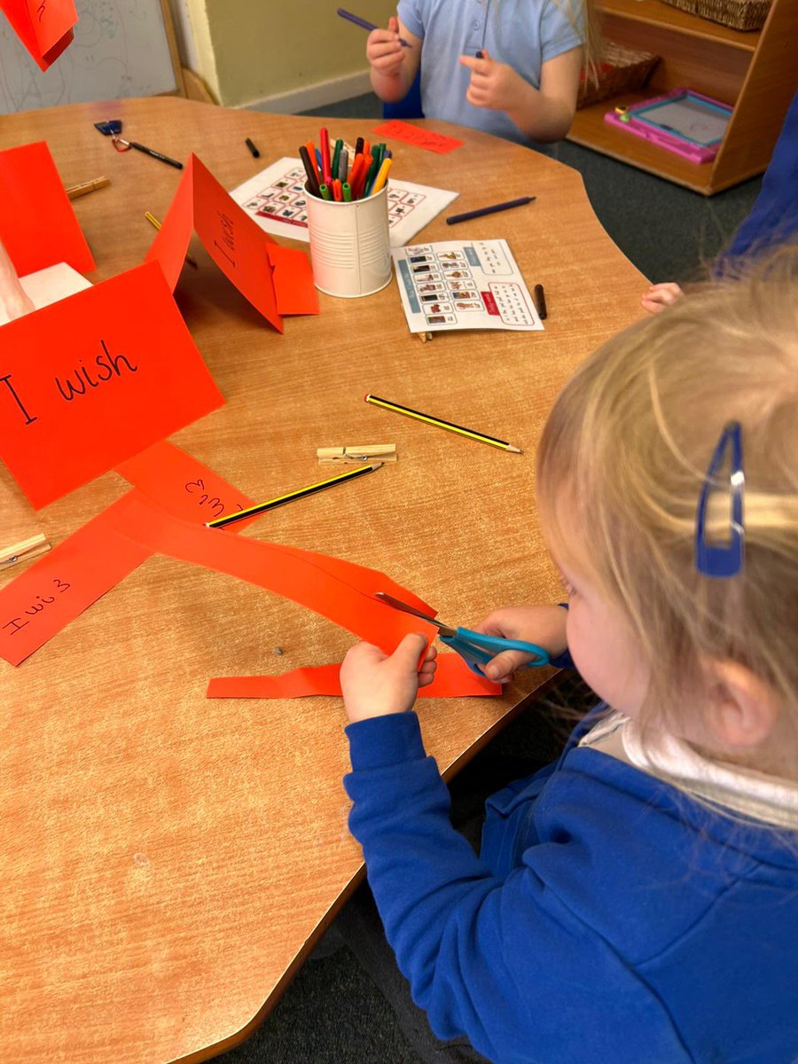 WestcottPrimary's tweet image. We wrote our own wishes for our Wishing Tree as part of our Lunar Celebrations this week #WestcottReception #WestcottEnglish #WritingTable #LunarNewYear2023 @LettersSounds