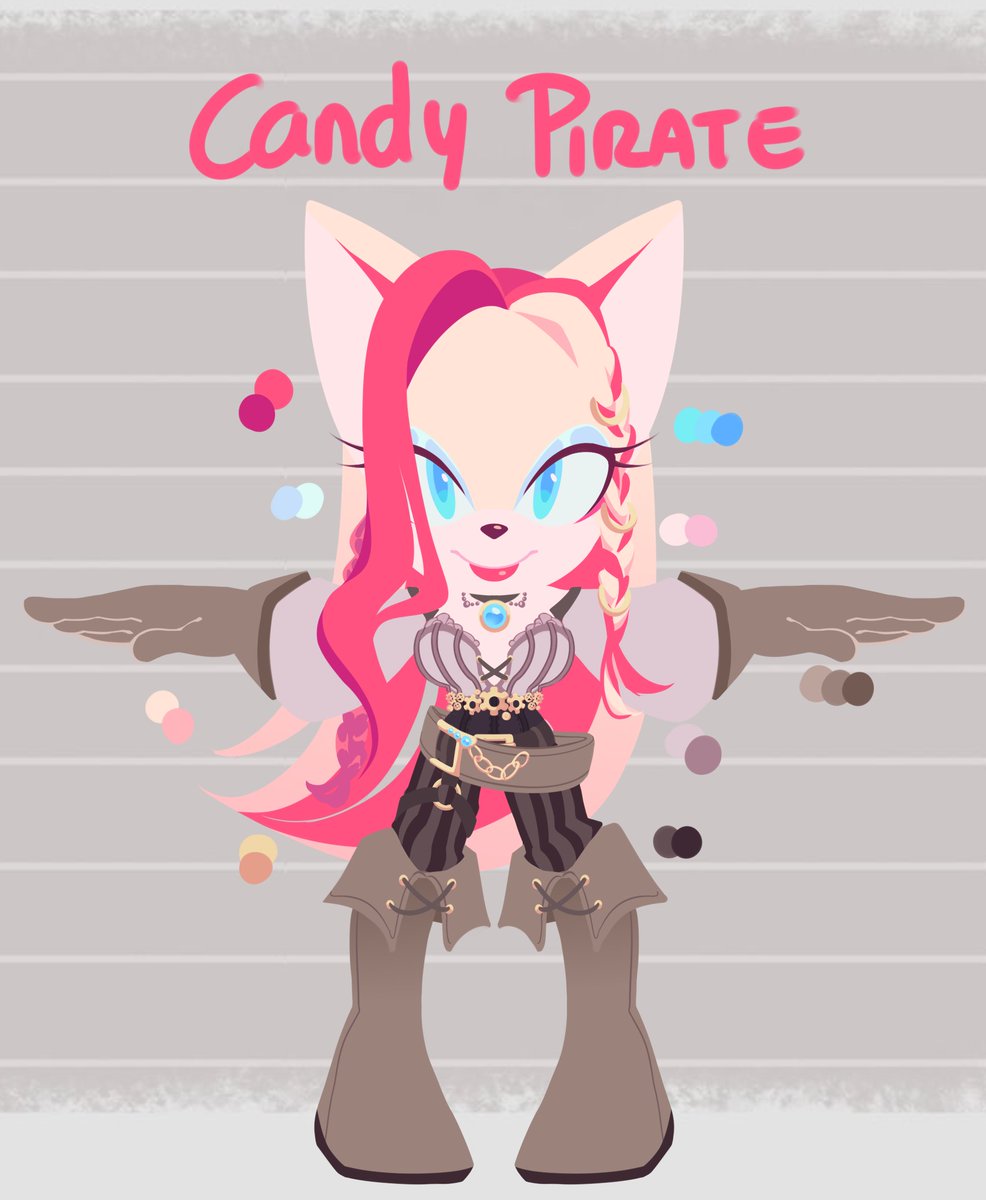 ARRRH! 🏴‍☠️🍬YOU ARE A PIRATE! ✨

#Fancharactersonic #Sonicoc #CandyMonroe
#Sonic #sonicpict #SonicPrime #artsyblueart