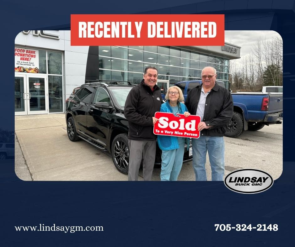 Another great delivery at Lindsay Buick GMC.