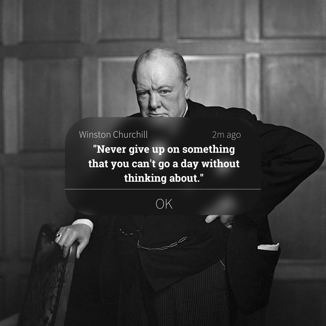 "Never give up on something that you can't go a day without thinking about." - Winston Churchill 

UVU: A Place for Achievers.

#UVUCHSS #APlaceForYou  #motivationalmonday