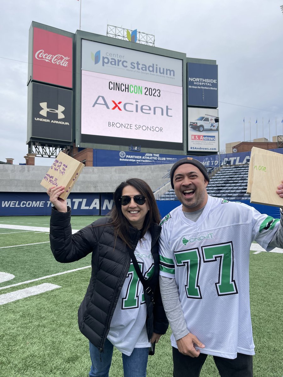 Axcient's tweet image. Nimet and Leif had an epic time at #CinchCon this weekend! Thank you to @cinchit for putting on an awesome event. If you attended Leif&apos;s breakout session on recovery best practices, let us know what you thought!

#MSPEvent #Atlanta