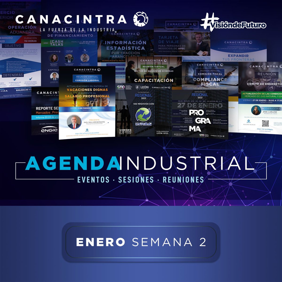 ¡Industriales de México!🇲🇽⚙️

Les compartimos la liga de las actividades, diplomados, sesiones, etc., de nuestra #AgendaIndustrial.

canacintra.org.mx/agenda