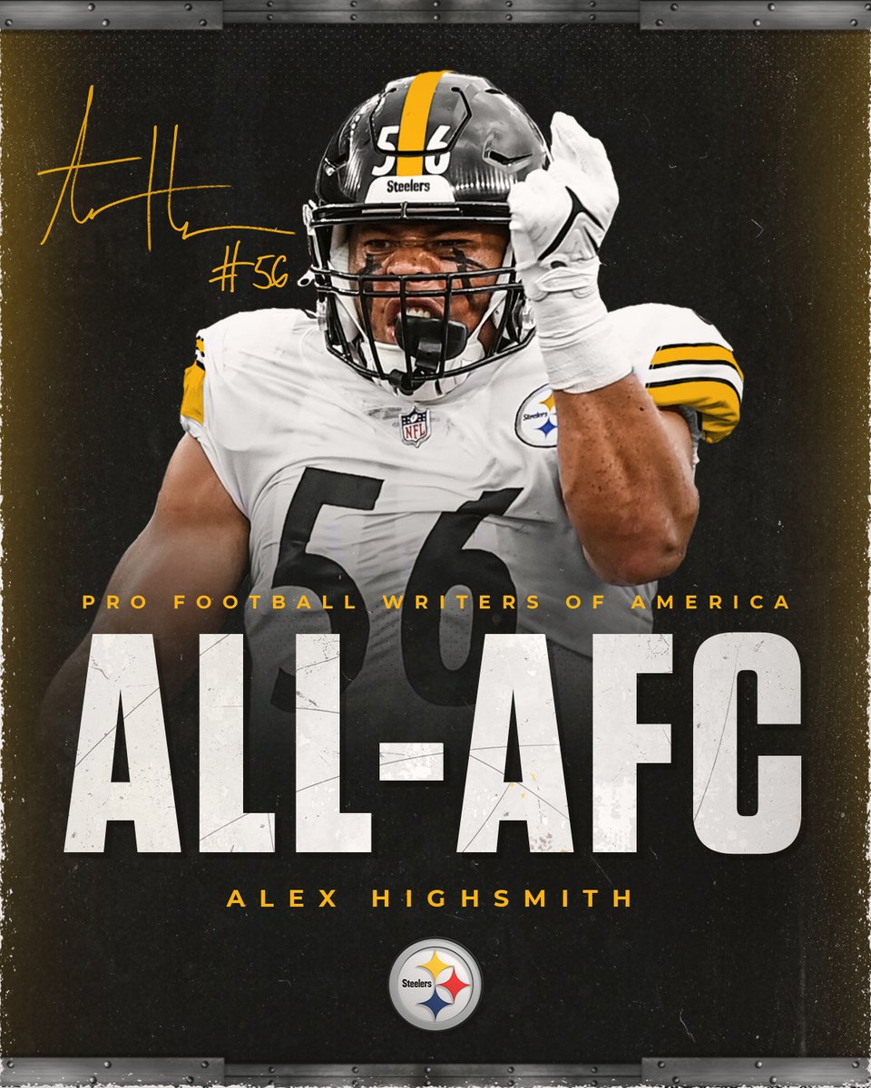 steelers's tweet photo. Congrats to @highsmith34 for being named to the @PFWAwriters All-AFC Team 🏆

📝: https://t.co/moHE2tiW3D https://t.co/1Vse7738QF