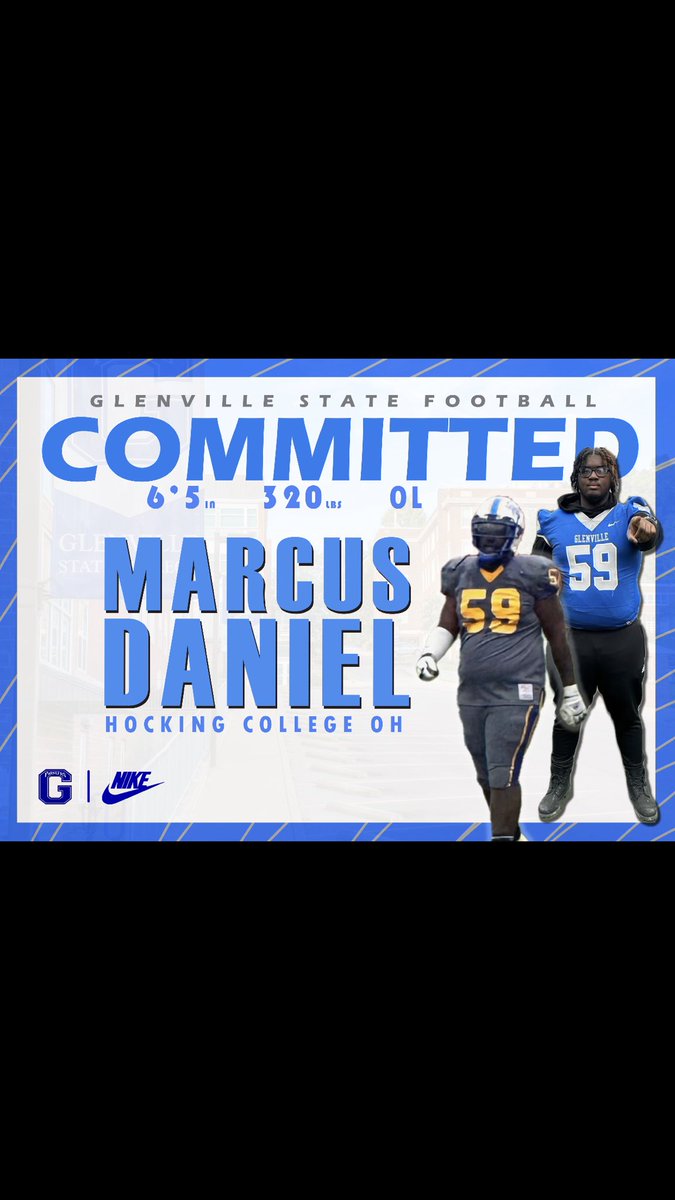 It’s Official! 1000000% Committed Thank you! <a href="/ted_egger/">Ted Egger</a> <a href="/CoachCMoore3/">Craig Moore</a> <a href="/HockingFootball/">HC Hawks</a> #GoPioneers!💙🤍 <a href="/CoachCookOL/">Kennedy Cook</a> <a href="/GlenvilleStFB/">Glenville State Football</a> shoutout the whole O/D-line at Hocking been a great 2 years  Love y’all forever!