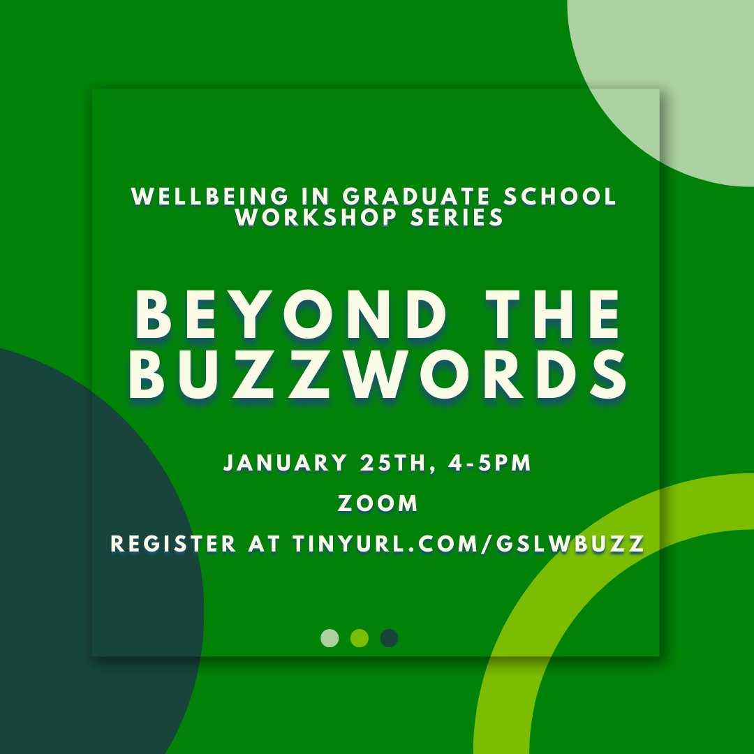 MSUGradWellness's tweet photo. Well-being is a trendy topic these days, and it is also a vital component to a successful life no matter your field or focus. In this session, we will discuss practical tips to help you manage the stress of graduate school while advancing your academic and professional goals. https://t.co/KfAkFWPXrD