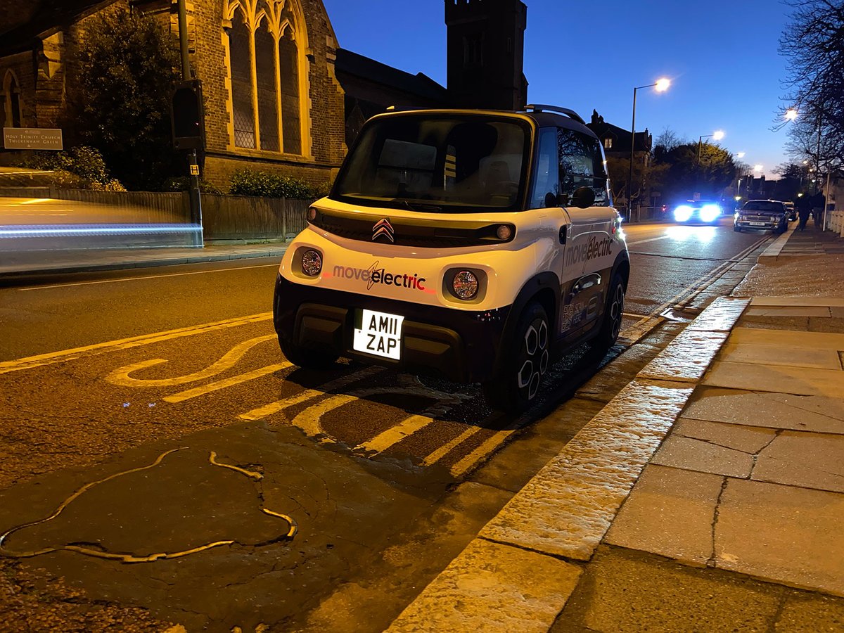 M0veElectric's tweet photo. We took the @M0veElectric @CitroenUK Ami to this year's prestigious @whatcar Awards! But how well did the tiny quadricycle perform on our 11-mile journey? ⚡️

Read our latest #MEAmi report here: https://t.co/KZ7WYIndpK https://t.co/gs7vo0g3Vh