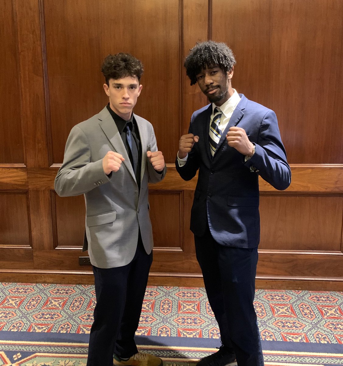 theosuboxing's tweet photo. Bout number four tonight at the NYAC Arthur Mercante Boxing Invitational: OSU’s Mustafa Mahmoud vs Nevada’s Joey Azar at 150lbs https://t.co/VM8hqdE6vv