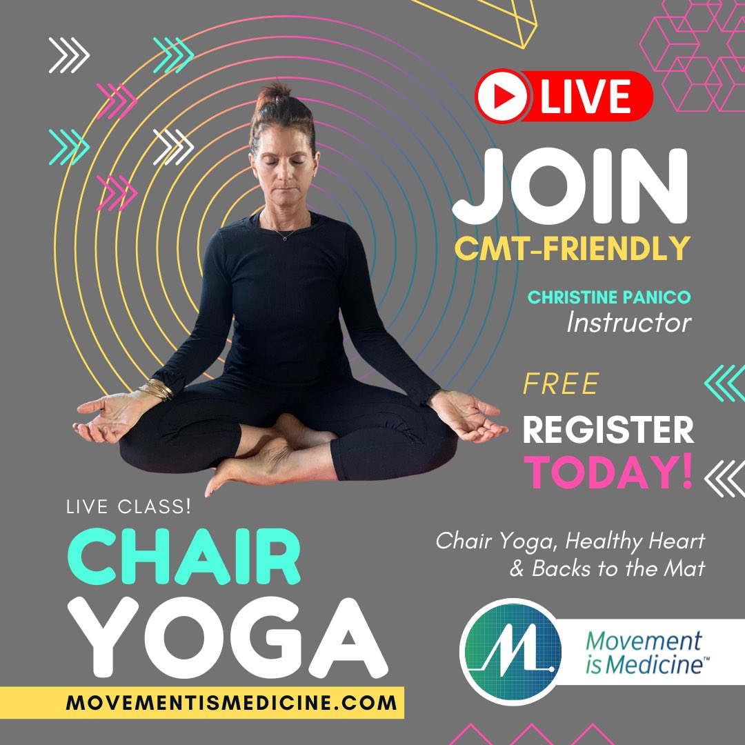 CMTNeuropathy's tweet photo. Happy Monday!! Join us tomorrow! 😅 NEW CMT Virtual Classes with instructors Molly and Christine! @_mollypilates @cpanico7 visit  https://t.co/1e2zn4jKtF  ⬅️ #cmtwegotthis #adaptivefitness #pilates #yoga #adaptiveworkout #cmtawareness https://t.co/lqbotSiLN9