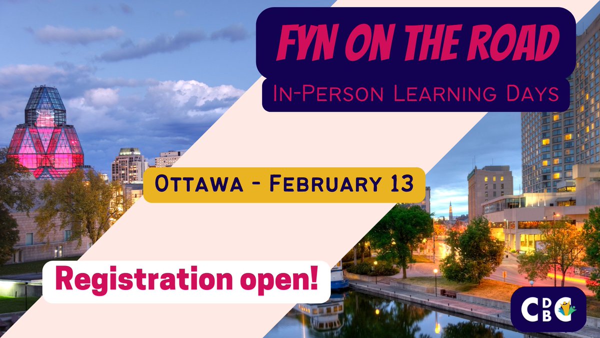 FYN_RJFF's tweet photo. Are you located in the NCR and are interested in impactful learning opportunities? 🙋
If so, our free workshops have been specifically designed for you! 🎉
Register now to our FYN on the Road In-Person Learning Day taking place in Ottawa Feb 13:  https://t.co/2oyhKgXZaI https://t.co/njvVG3Kg95