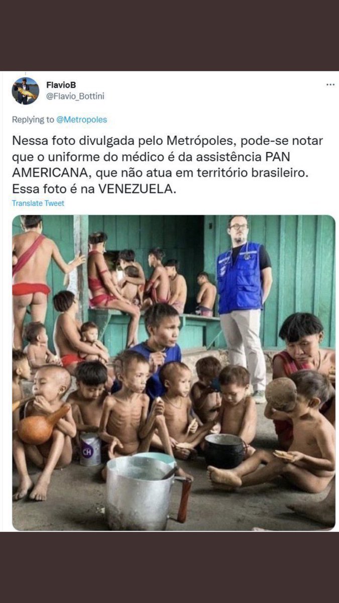 ana_claudia_w's tweet photo. @elikatakimoto @DamaresAlves @elikatakimoto  deixou cair aqui, os índios venezuelanos, extrema esquerda do ódio maldita, querendo destruir o Brasil #ForaPt https://t.co/0V6TozPhJ1