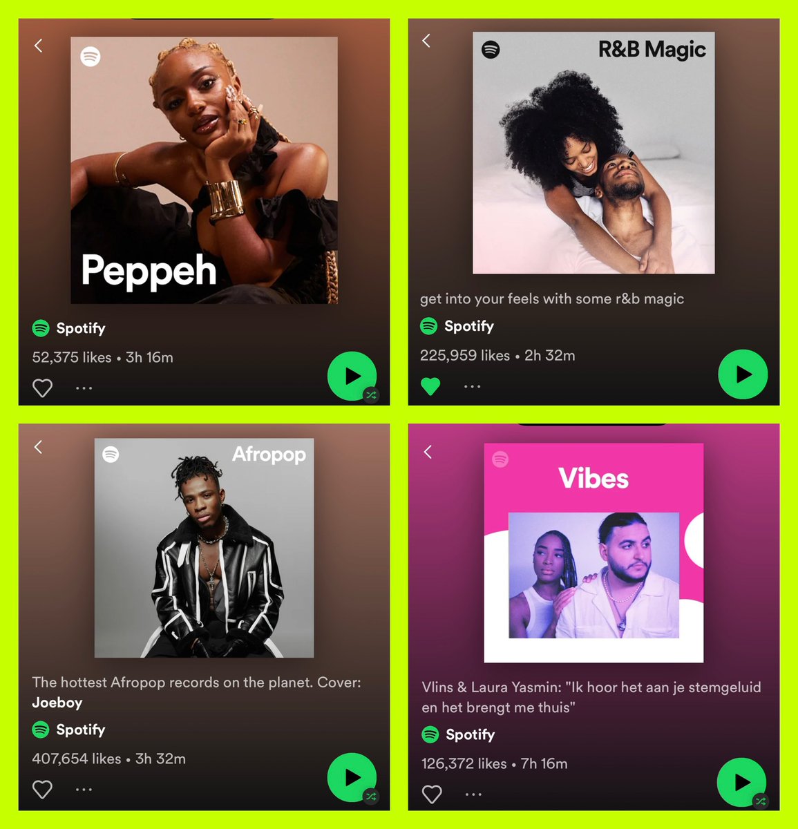 Thank you <a href="/Spotify/">Spotify</a> - to currently be on 4 editorial playlists is insane to me