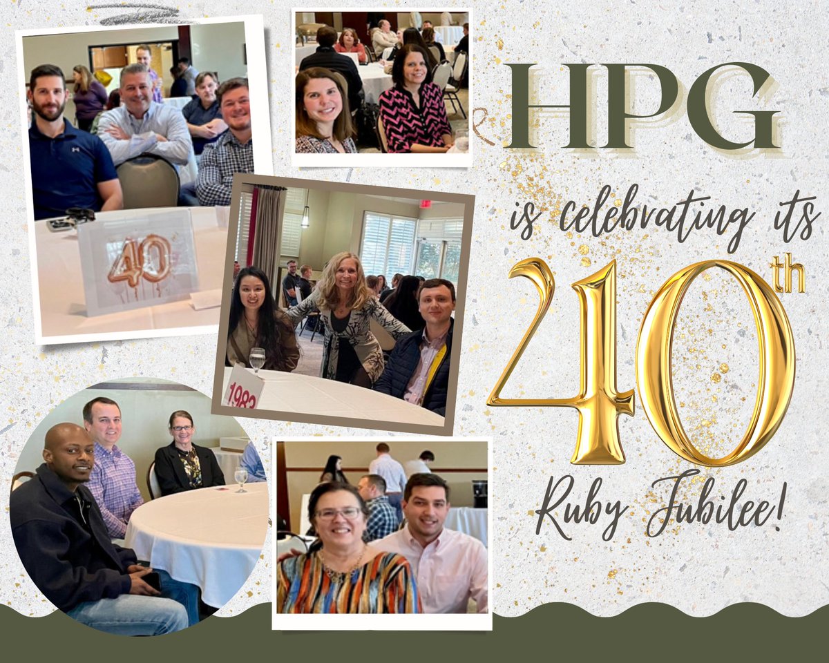 HPG is celebrating its Ruby Jubilee! Stay tuned in as we share a year filled with festivities and events commemorating this wonderful milestone! #hpgturns40 #cheersto40years #events