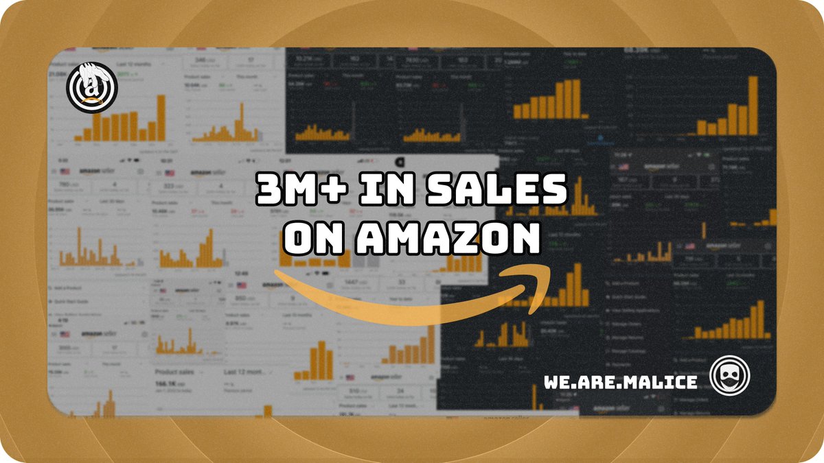 WeAreMalice's tweet image. In the past year, Malice members have leveraged the power of malicious leads to get over 3M+ in sales on Amazon. We are ready to grow this number 10x in 2023! 💰

Want to learn how to diversify your income? Join Malice and we’ll guide you!👇

joinmalice.com