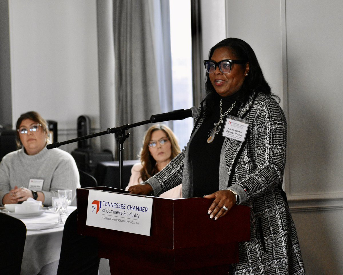 TNChamber's tweet photo. We appreciate Commissioner Deniece Thomas for sharing an update from @Jobs4_TN!
#TNChamber | #WorkforceDevelopmentConference https://t.co/sMVzxnA7AV