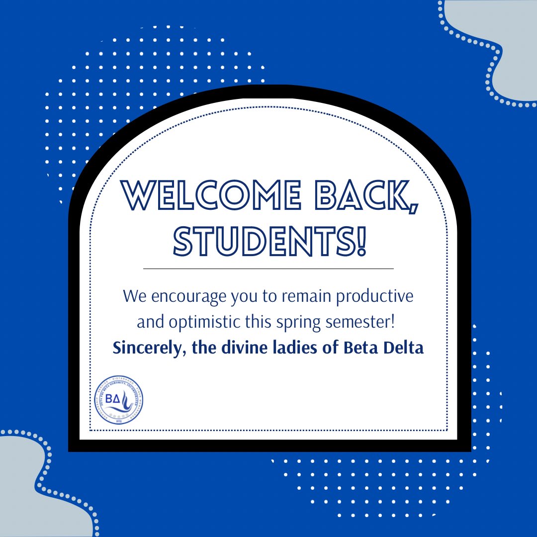 Happy first day of classes! New year, new opportunities. 💙 
#zetaphibeta #xula