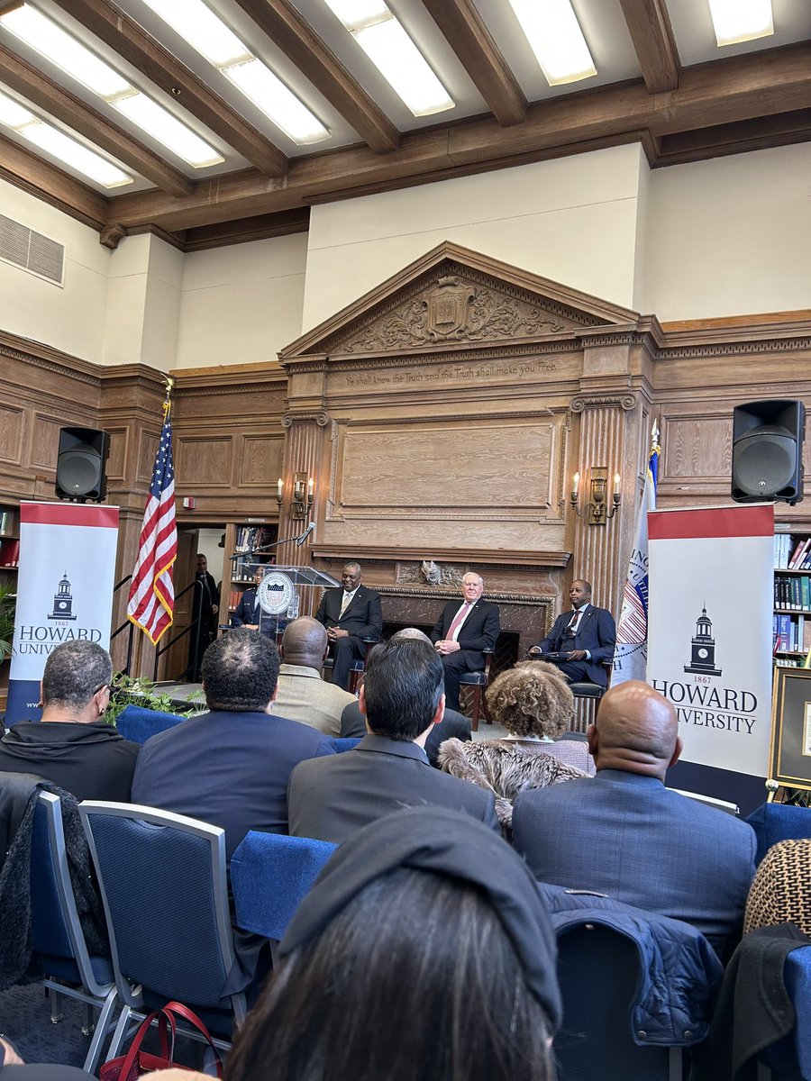 It’s an incredible day here at @HowardU. Howard receives a $90 million research grant. Howard is the first HBCU to ever have a University-affiliated research center partnered with DOD and the Air Force. Howard will lead a consortium of other #HBCUs in this effort.