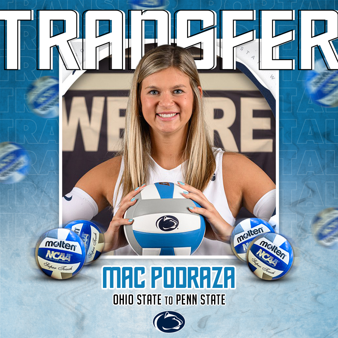 𝗧𝗿𝗮𝗻𝘀𝗳𝗲𝗿

✏️: Mac Podraza
🏐: Setter
🎓: Graduate Setter
⬅️: Ohio State
➡️: <a href="/PennStateVBALL/">Penn State Women’s Volleyball</a>

#CollegeVBTransfers | #NCAAWVB