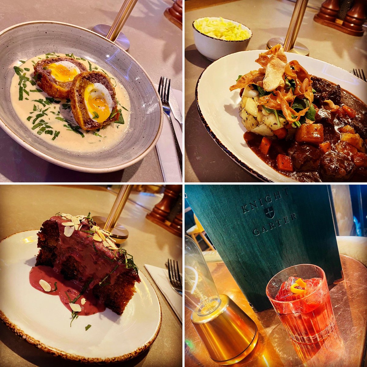 knightandgarter's tweet photo. This week we celebrate #BurnsNight on Wednesday 25th to raise a glass to Scottish poet Robert Burns 🏴
We have some fabulous specials available Monday-Friday this week and we cannot wait for you to try them!
#HaggisScotchEgg #VenisonStew #DundeeCake #FlyingScotsman🥃 https://t.co/xkpqQi0xrE