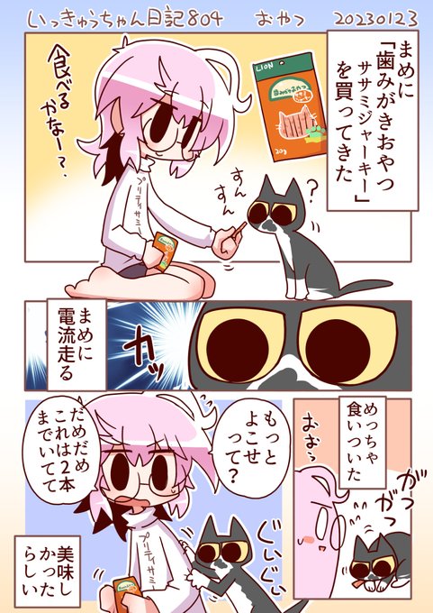 いっきゅうちゃん日記804 おやつ #漫画 #いっきゅうちゃん #日記漫画 #絵日記 https://t.co/UdxyoESamN 