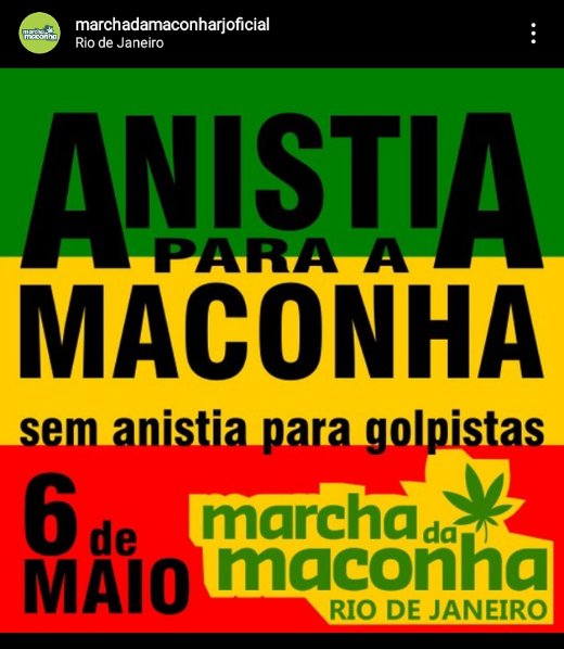 Esse ano a @MarchadaMaconha é no dia do meu aniversário e nada mais justo comemorar lá fumando muita #maconha e lutando pela #Legalização da nossa plantinha.