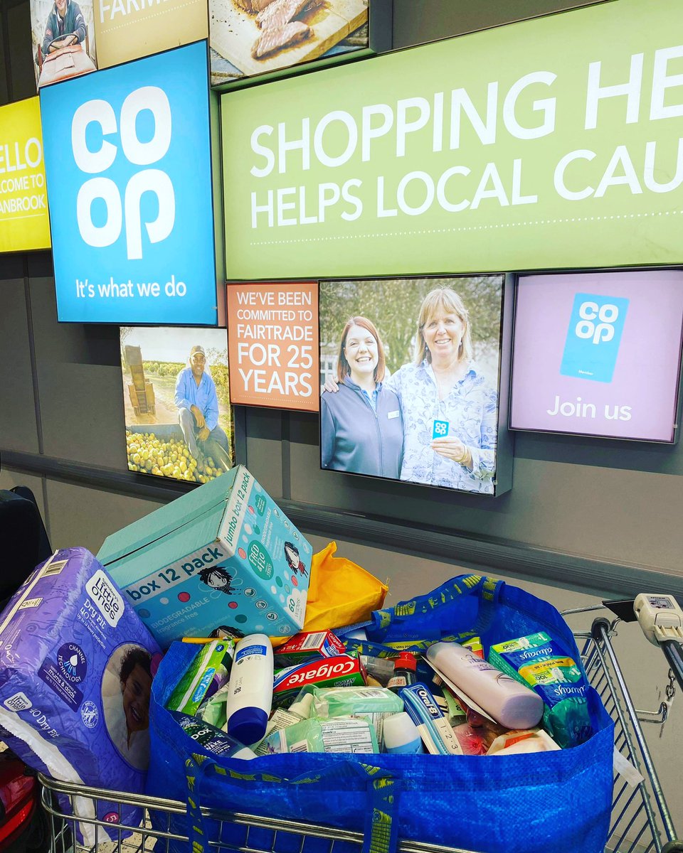 Thank you to <a href="/coopuk/">Co-op</a> in #Cranbrook and all the wonderful customers who donate to <a href="/thehygienebank/">thehygienebank</a>. 27kg of donations will make such a difference. The cost of living crisis is meaning that need is increasing. We have added two new community partners this month